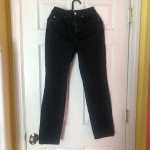 black jeans with zipper